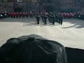 the king's guard of norway performing high precision rifle drill (music provided by the swiss army band. btw they may play well but the marching is quite sloppy and the uniforms are ridiculous: they look like doormen, not like soldiers. additionally, the   drum major's totally incapable in handling his mace.)

(basel tattoo 2008)