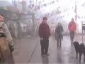 Chasing a dog around the stupa
