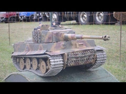 model vehicles - Photos of this event can be found here: http://rhobbs.co.uk/au2 Remote control model tanks and other military vehicles roaming around at Kettering Vintage Ra...
