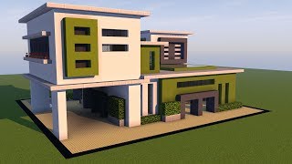 Minecraft: How To Build A Large Modern House Tutorial ( 2017 )