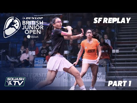 Squash: Dunlop British Junior Open 2020 - Semi Finals - Glass Court Session 1
