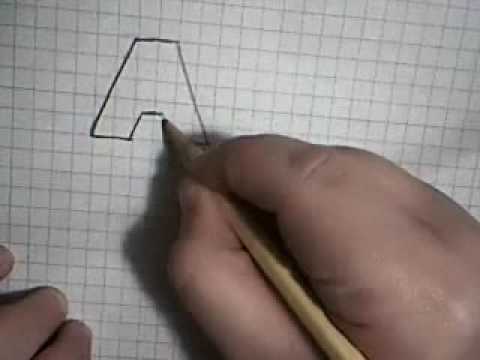 how to draw letters in 3d a-z