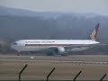 Singapore Airlines B777-300 - Take-Off From Zurich Kloten
