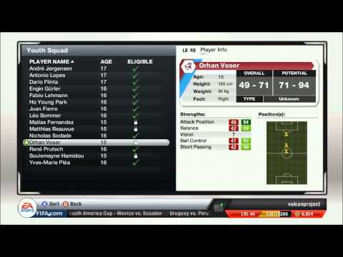 how to youth academy fifa 13