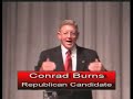 Jon Tester Conrad Burns Hamilton Debate Part 2