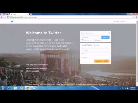 how to sign up in twitter login