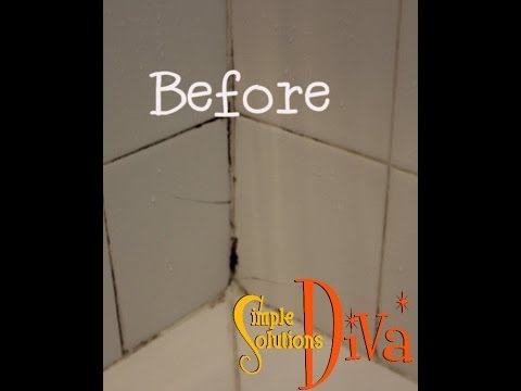 how to whiten moldy grout