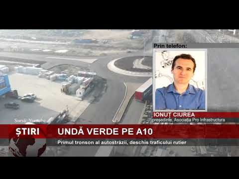 Primul tronson al autostrăzii Sebeș - Turda, deschis traficului rutier