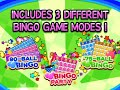 in bingo party deluxe, play with up to 4 players in 75-ball bingo, 90-ball bingo, or bingo party game modes. the more you play, the more bingo points you collect! keep collecting bingo points to unlock many fun goodies in the game including new game modes, bingo card patterns, and more! also...