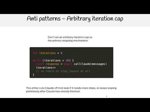 Claude Certified Architect - End Loop Anti Patterns