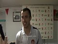 Post Match Interview with Keith Fahey Post Match Interview with Keith Fahey