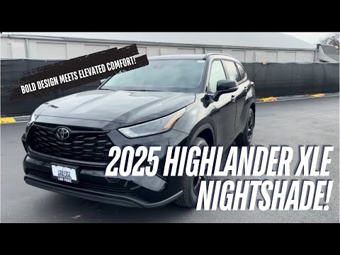 2025 toyota highlander xle nightshade bold style elevated comfort