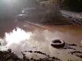 land rover stuck in mud bog winch recovery