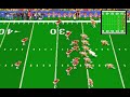 gameplay footage of joe montana football on the pc. published in 1990 by sega.