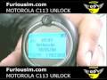Motorola C113 unlocking with FuriouSim