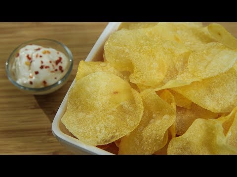 Crispy Thin Potato Chips | Potato Wafers Recipe | Potato Chips Recipe | Aloo Chips by Ruchi Bharani