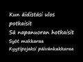 Sir livo alone orchestra - Sateenvarjo - Lyrics Sir livo alone orchestra - Sateenvarjo - Lyrics