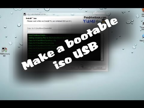 how to make an iso of a bootable usb