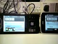 The autorotate in both phone's browsers.