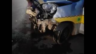 Choque múltiple a un lado del aeropuerto