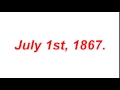 Video for canada founded date