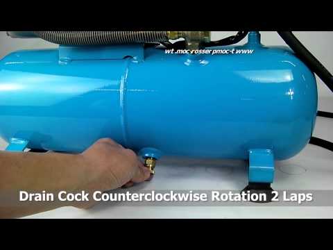 how to drain air tank