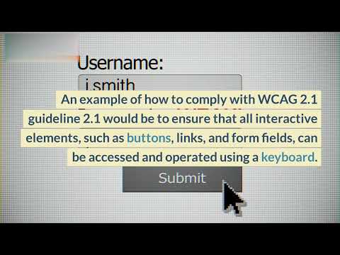 What is WCAG 2.1 guideline 2.1 Keyboard Accessible with examples