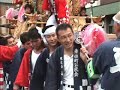 上の丸駅前を練る東條町屋台