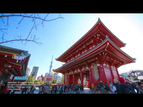 Timelapse Tokyo Asakusa Senso-ji Feb. 3, 2013
