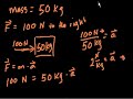 Newton’s Second Law of Motion Video Tutorial