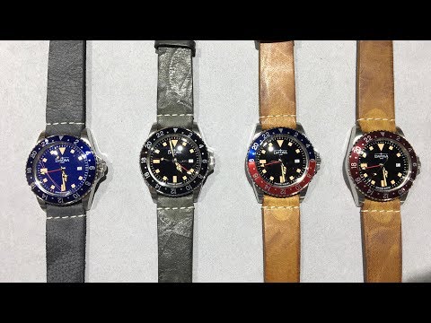 Davosa Vintage Diver GMT Quartz Review www.olfert-co.de