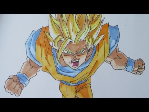 how to draw ssj2 goku