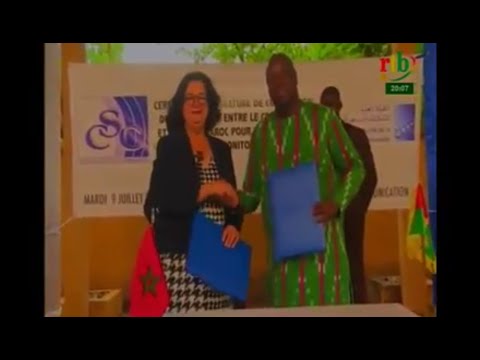 Reportage RTB accord de partenariat avec le CSC du Burkina Faso, juillet 2019 à Ouagadougou