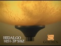 Golden Lighting's Hildago Collection features a warm sovereign bronze finish with regal glass. Inspired by Spanish style, this collection complements both modern and rustic styles of decor. For more information visit: www.goldenlighting.com