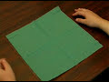 napkin folding techniques : the fancy fold: napkin folding techniques