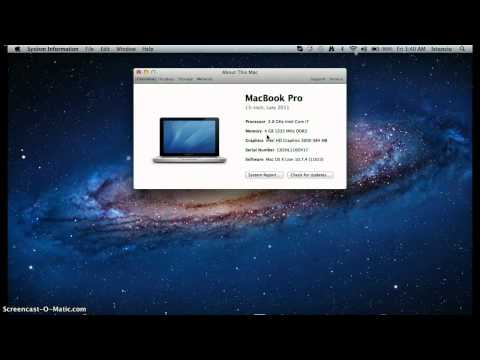 how to check memory on mac
