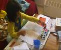 Olga pintando