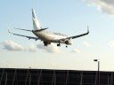 WestJet Boeing 737 on final at Toronto Pearson