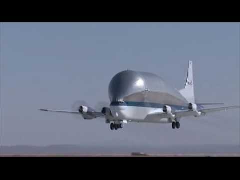 Super Guppy Loads Two T-38 Jets
