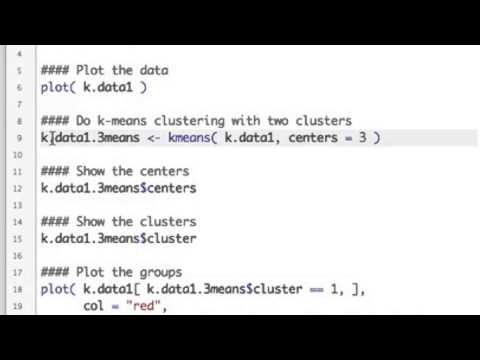 how to perform k means clustering in r