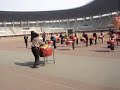 Practicing the Drums
