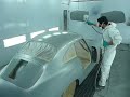 Pintar un coche Pintando Coche a Pistola de pintar Sagola Pulverizar carrocería chapa pintura