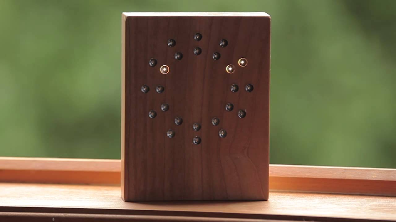 Analog LED Clock // Warm White LED (Cherry) video thumbnail