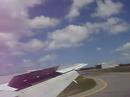 Plane landing from Auckland to Brisbane