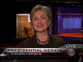 we were so honored to have sen. clinton drop by the webcast last night after the final presidential debate.  of course i wanted to hear her reaction to the candidates' performances, but i also asked her other questions...including what she makes of comparisons to gov. sarah palin.  check it out!