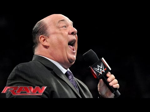 Paul Heyman offers some advice to Roman Reigns: Raw, March 2, 2015