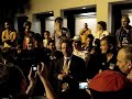 Speech Mario Been na Groningen-NEC bij het stadion