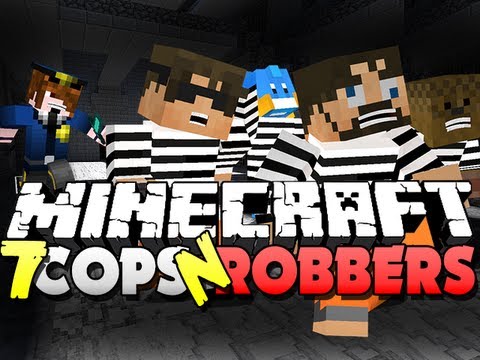 Minecraft Cops and Robbers 7 - DERP!! (Sky, Jerome, Husky and Deadlox)