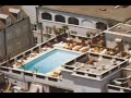 Royal Orleans Hotel zoom into rooftop swimming pool. Royal Orleans Hotel zoom into rooftop swimming pool.