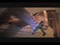 Giantess- Little man caught inbetween her toes